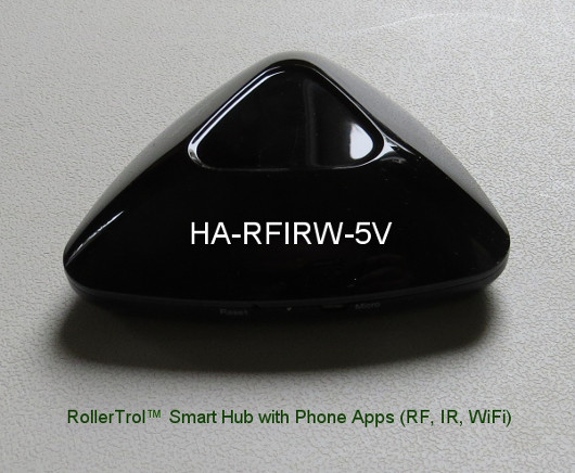 smart hub acts as an RF and IR blaster smart hub acts as an RF and IR blaster